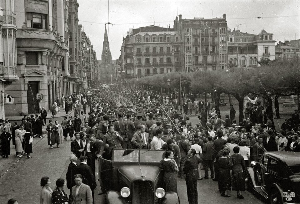 entrada de las tropas nacionales en san sebastián (8 de 37) fondo marín kutxa fototeka